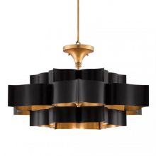 Grand lotus_currey oprawa wisząca 6xE14 8W czarno/złoty
